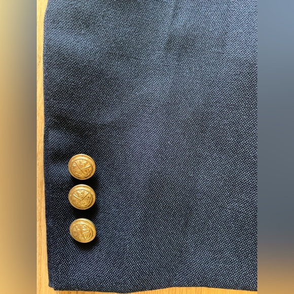 Nordstrom // Navy Wool Blend Blazer - Picture 6 of 9